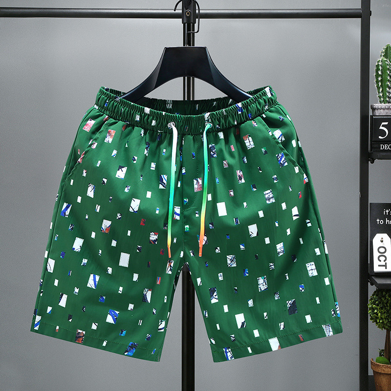 Trendy casual shorts for men, loose fitting summer thin style, beach breeches for outerwear,_voghion.com