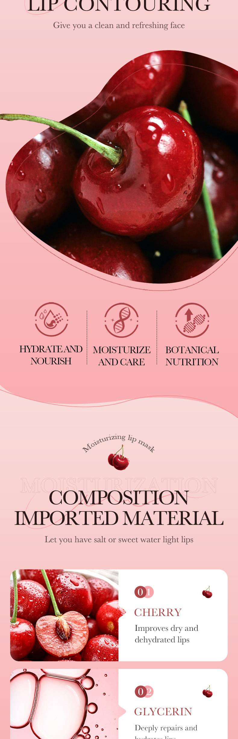 Mascarilla labial de planta y fruta para atenuar la huella labial_voghion.com