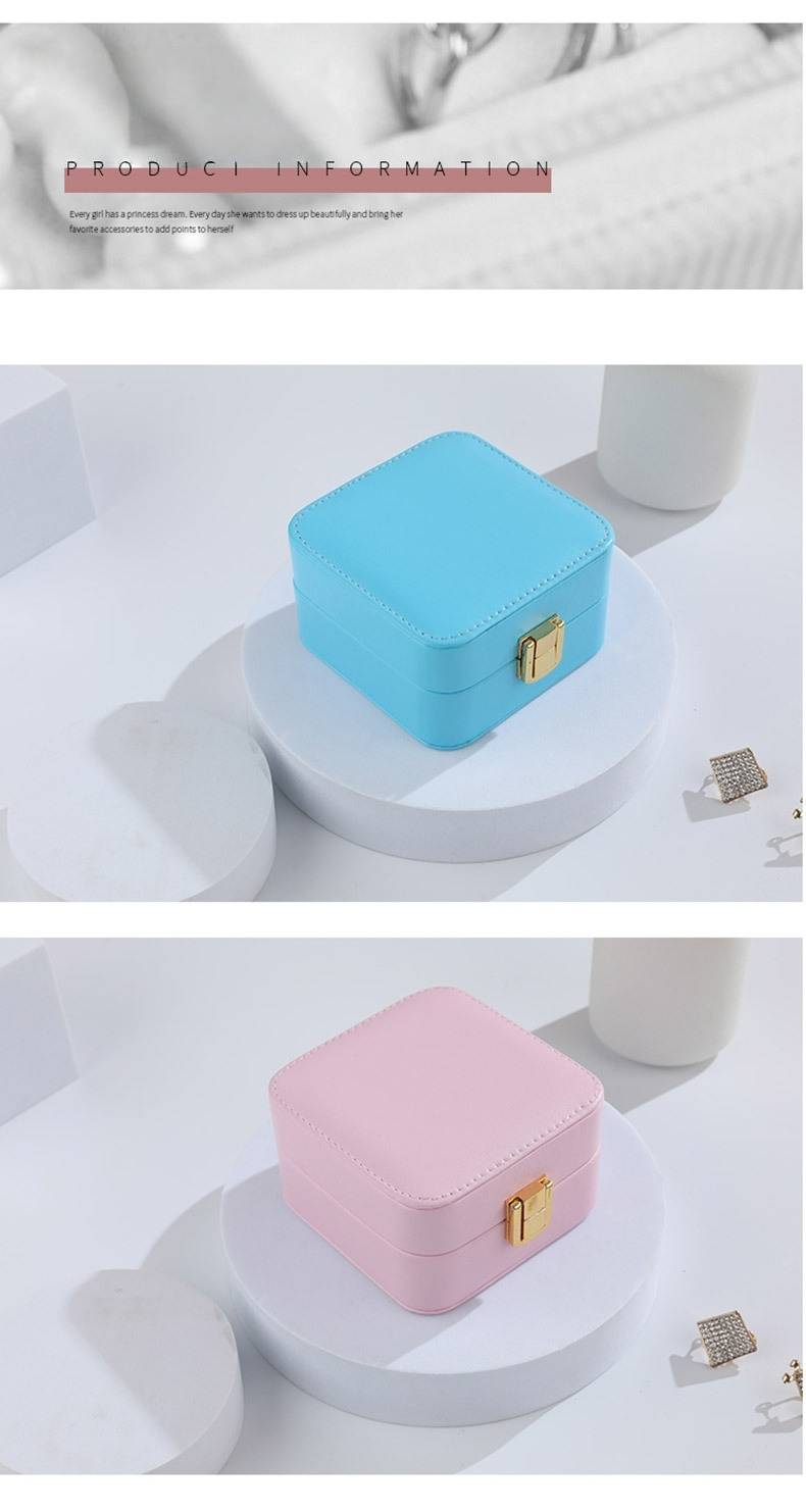 Minimalistische Schmuckschatulle aus PU-Leder – Kompakter Reise-Organizer für Ringe und Ohrringe (Luxus-Design, tragbar, als Geschenk geeignet)_voghion.com