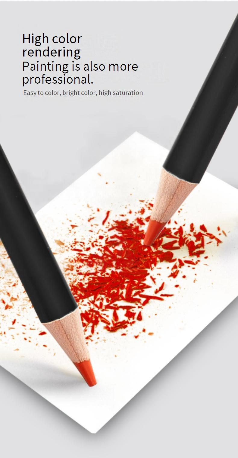 Professional Single Colored Pencil - Artist-Grade Oil-Based Core, Wooden Barrel For Sketching & Coloring_voghion.com