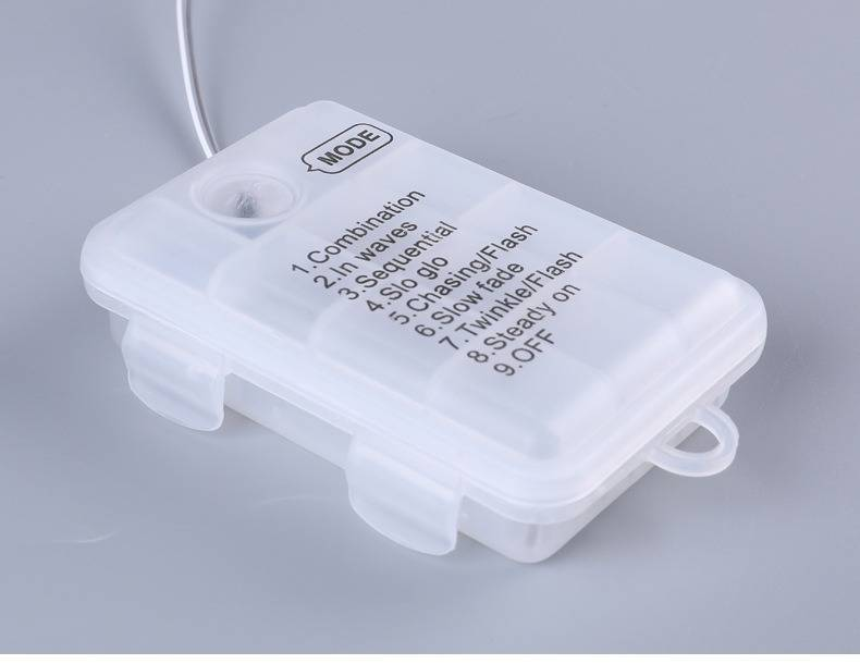 Guirnalda de luces navideñas de 120 LED con control remoto, alimentada por USB, para decorar copos de nieve y árboles en interiores._voghion.com