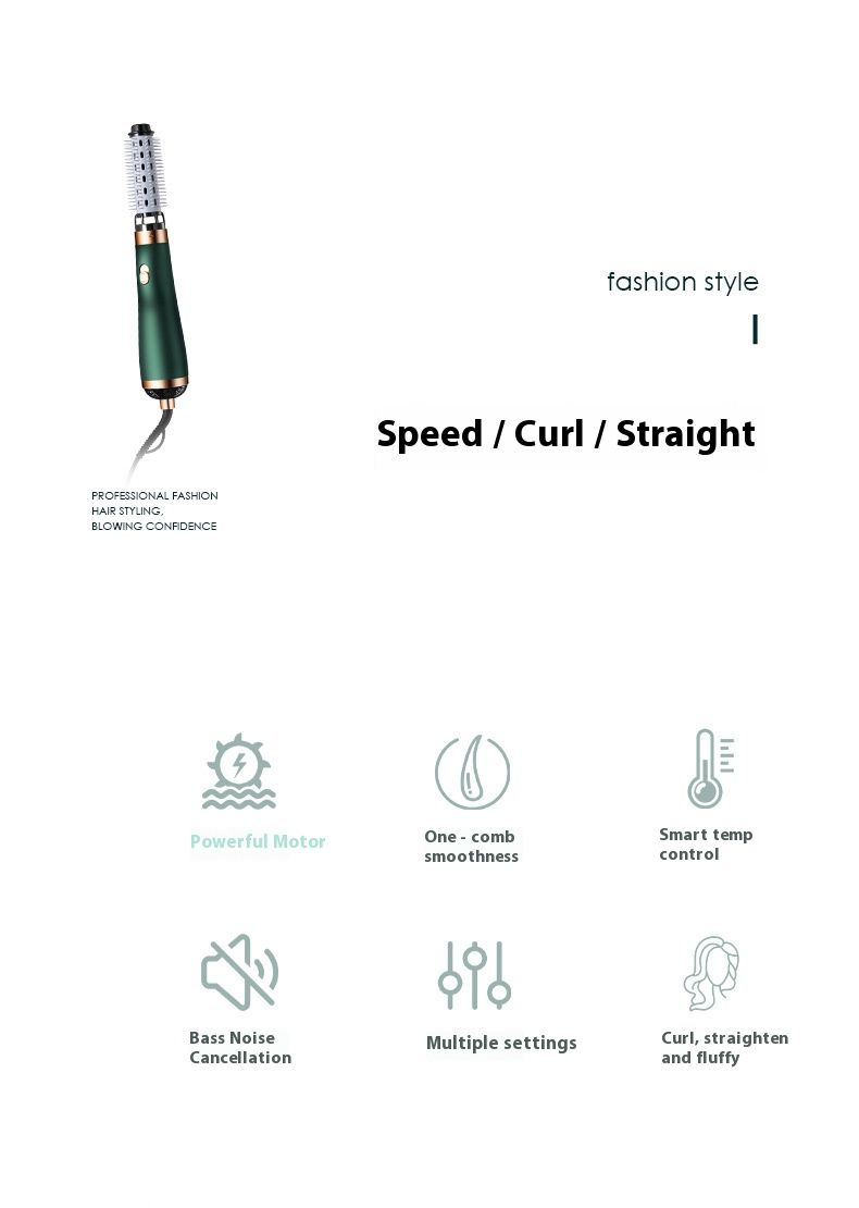 Compact Hair Dryer With Dual Speed & Overheat Protection - Lightweight Styling Tool With Concentrator & Diffuser (220V EU/US Plug)_voghion.com