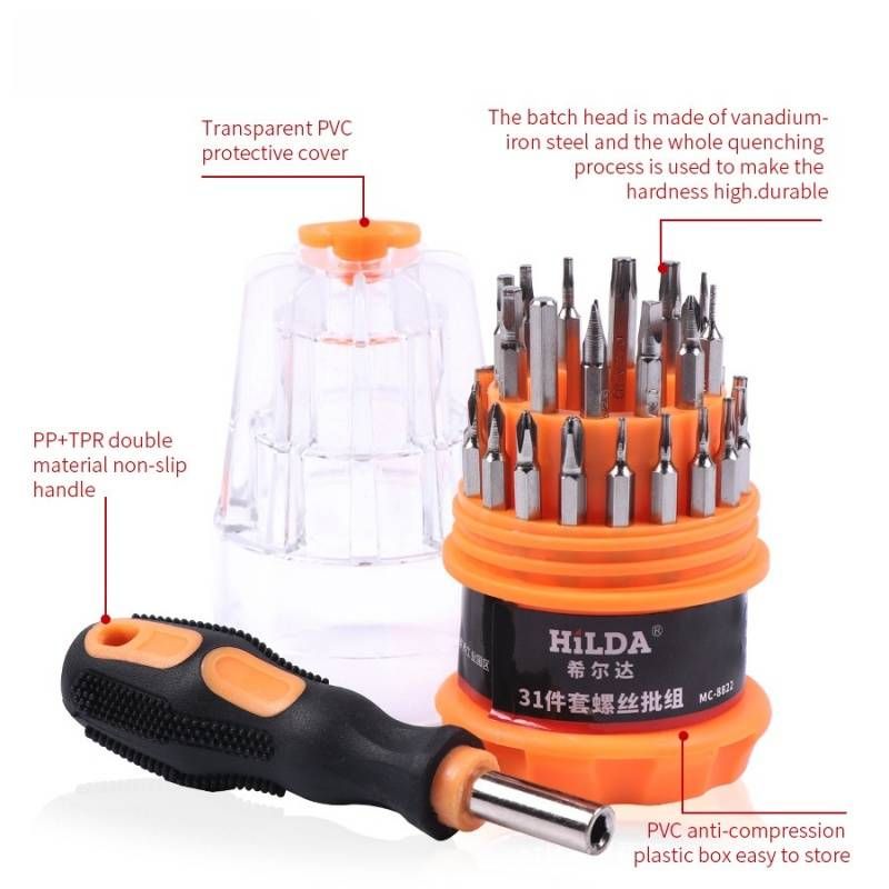 31-in-1 Magnetic Screwdriver Set – Insulated Cr-Mo Steel Precision Tools For Electronics Repair & DIY (31-Piece)_voghion.com