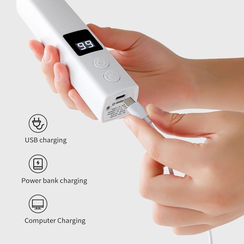 Pet Supplies Lixadeira Elétrica Máquina de Polimento de Unhas Multifuncional com Caneta Laser Recarregável e Portátil_voghion.com