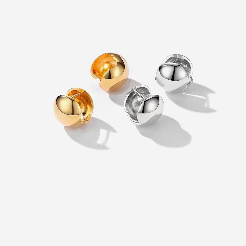 Glossy Ball Earrings - Light Luxury Cold Style Goddess Jewelry (High-End Temperament & Versatile)_voghion.com