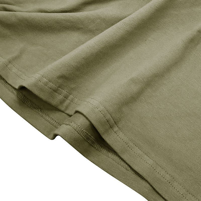 Autunno e inverno nuova maglietta inferiore tinta unita girocollo manica lunga in puro cotone t-shirt da uomo_voghion.com