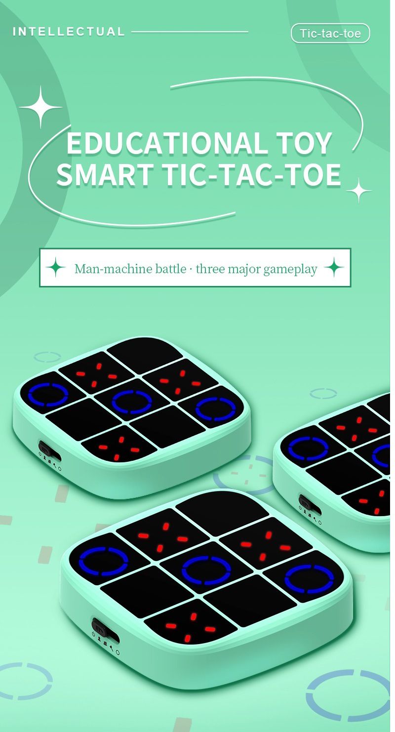 Set di gioco del tris 4 in 1 e 6 in 1 - Giocattolo educativo interattivo per bambini (3-6 anni) - Migliora le capacità visive, motorie e cognitive_voghion.com