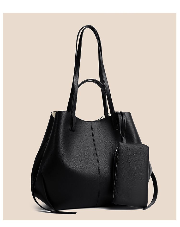 Damenhandtasche, Unterarmtasche, zweiteiliges Set mit großer Kapazität, Ol-Pendlertasche, einfache Kindertasche_voghion.com