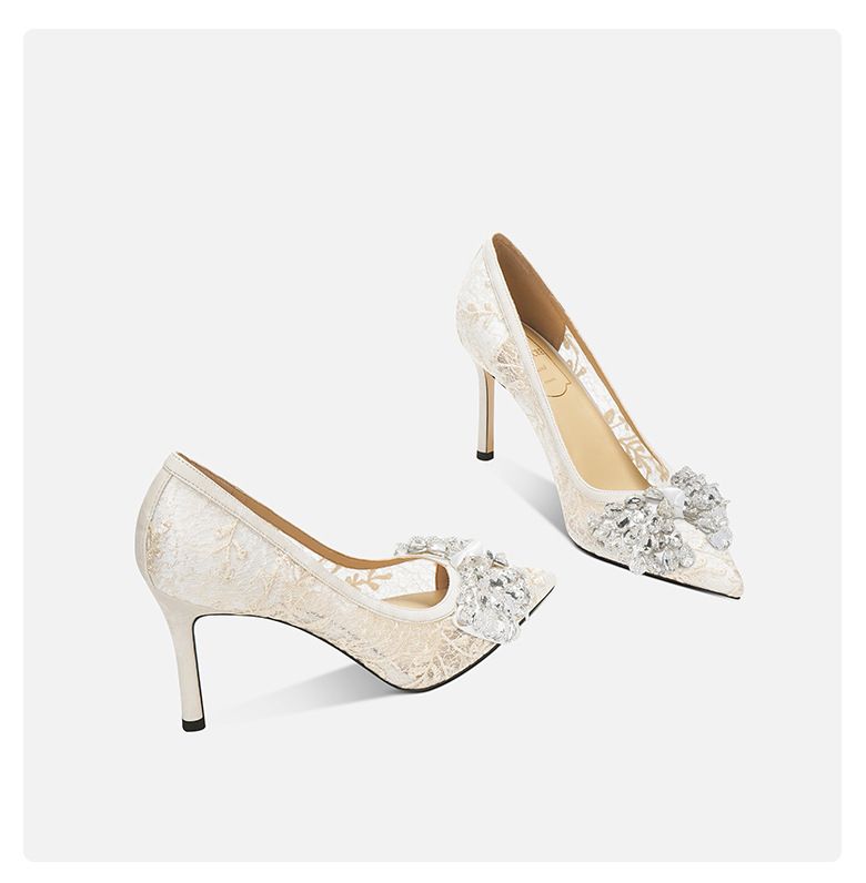 Nouvelles chaussures à talons hauts à bout pointu et à lacets, élégantes et à la mode, style décontracté et décontracté_voghion.com