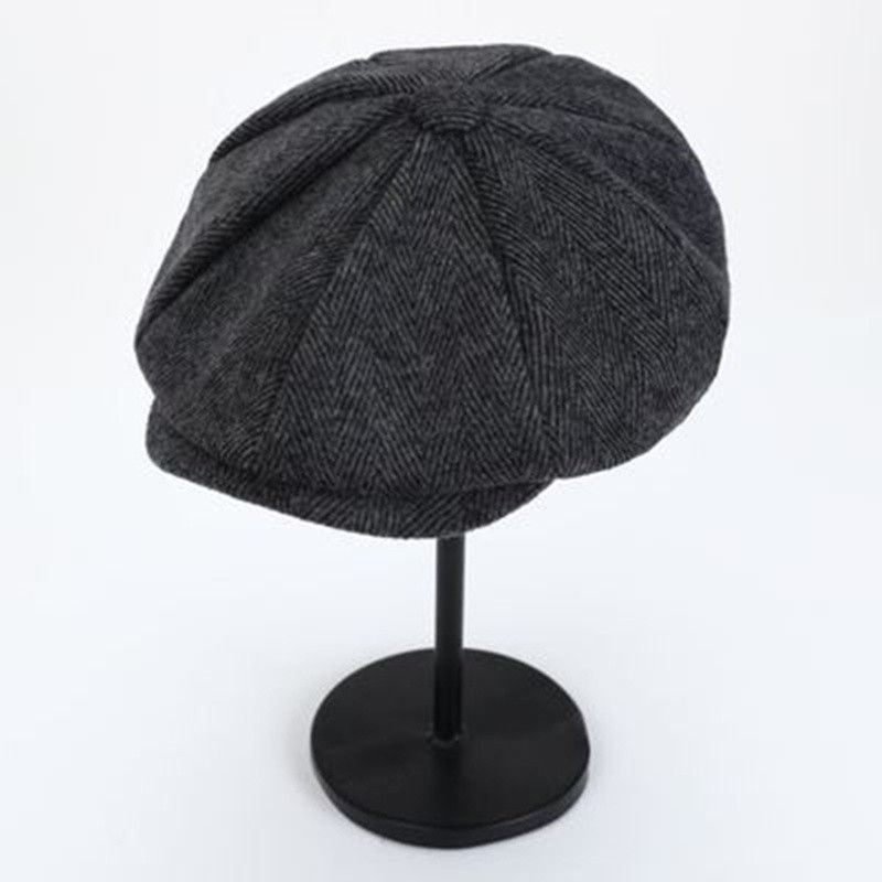 Fashion New Retro Newsboy Men Octagonal British Painters Hats Autumn Winter Herringbone Flat Caps Hip Hop Berets gorras_voghion.com