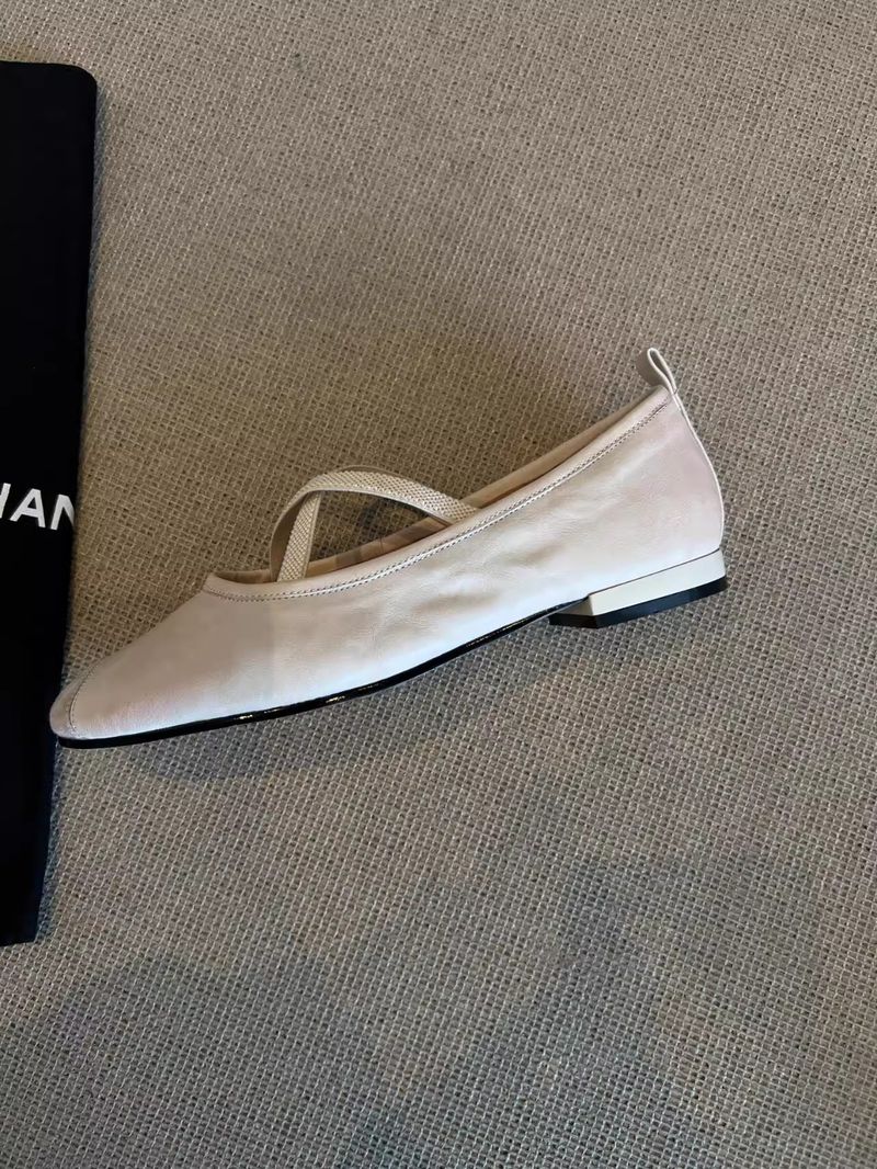 French Single Ballet Shallow Soft Sole Evening Cross Strap Mary Jane Shoes_voghion.com