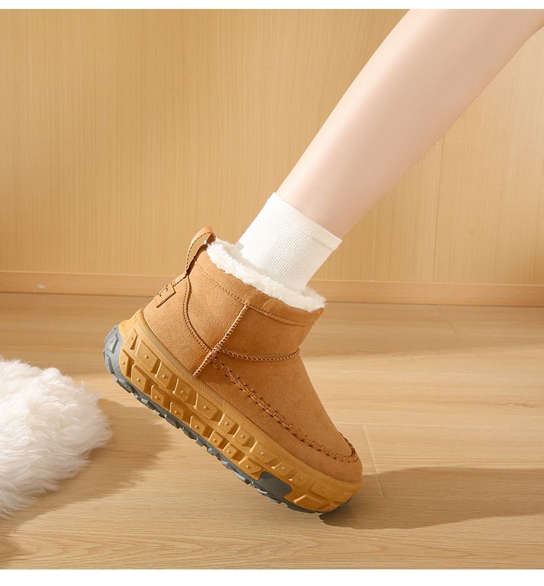 Damenschuhe Plüsch High Top Schneestiefel Damen Winter Neue Student Ins Version Warme Freizeitschuhe Baumwollschuhe LD7502_voghion.com