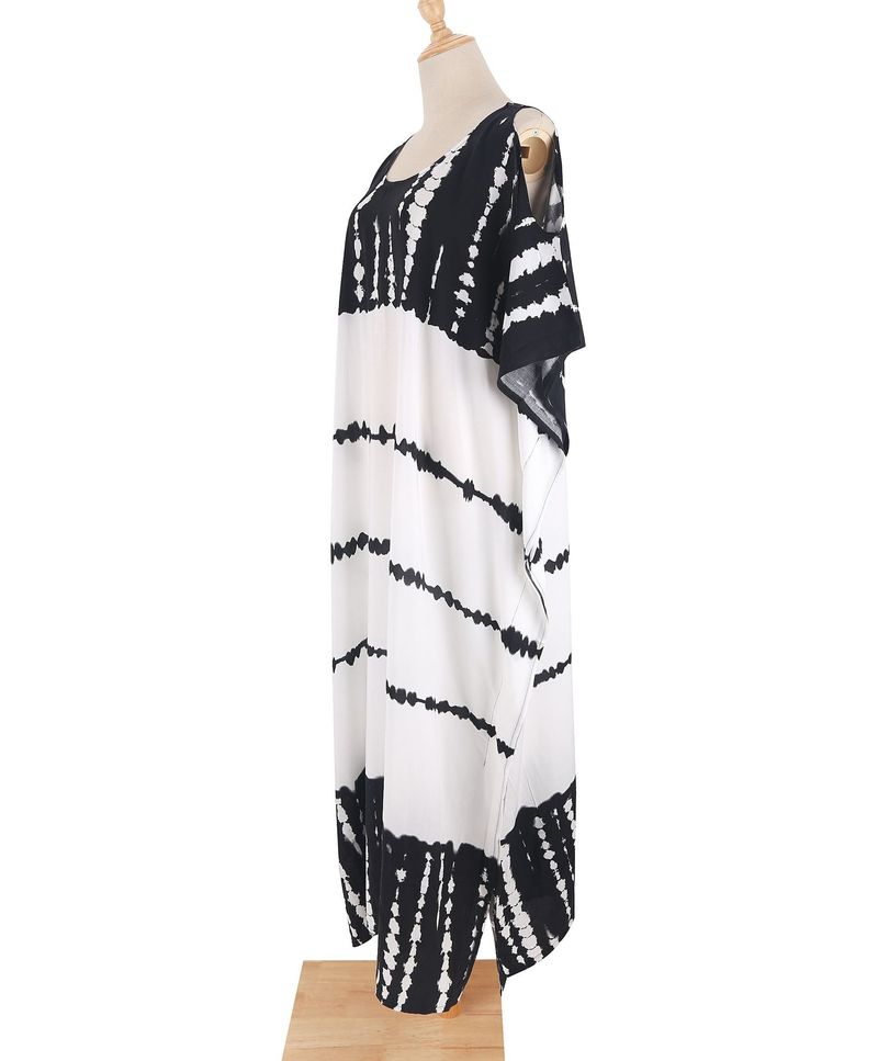 Robe de plage cache-maillot pour femme – Robe de plage cache-maillot de bain à épaules dénudées, robe légère de protection solaire, jupe longue de vacances_voghion.com