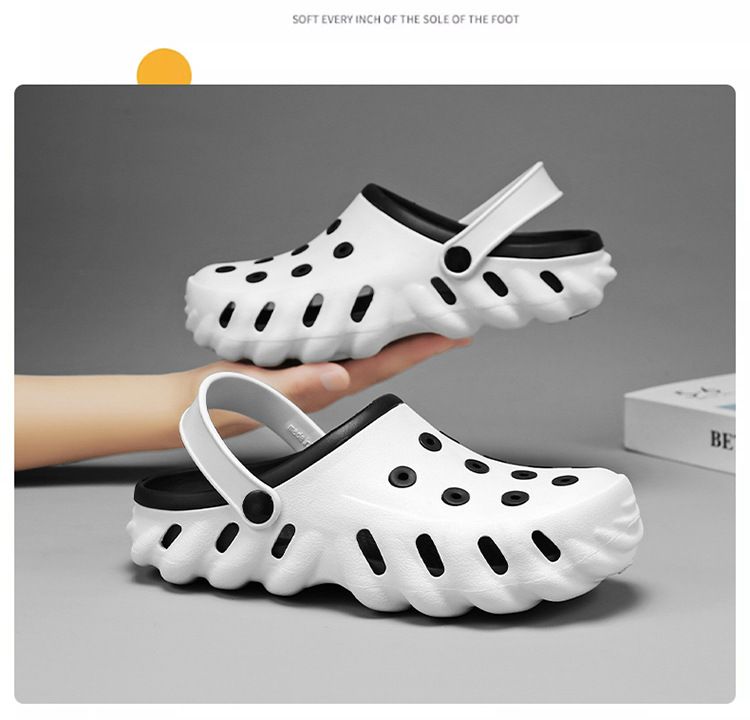 Men's Summer Clog Sandals - Slip-Resistant Soft Sole Beach Shoes With Toe Protection_voghion.com