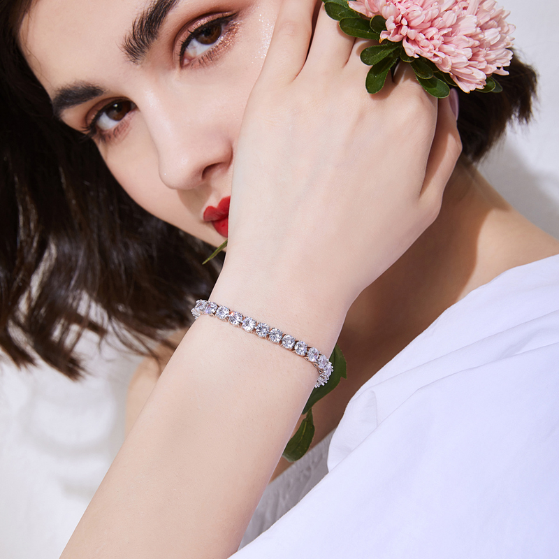 Simple Zircon Personalized Women's Jewelry String Gift Bracelet_voghion.com