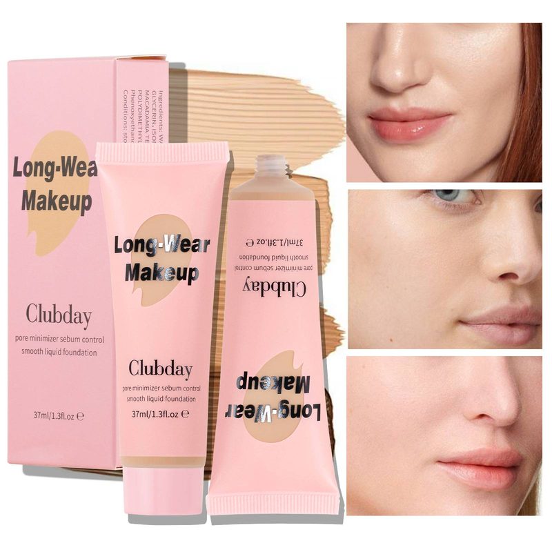 Natural Matte Makeup Concealer Liquid Foundation for Oil Control, Sweat Prevention and Long-lasting Makeup Foundation_voghion.com