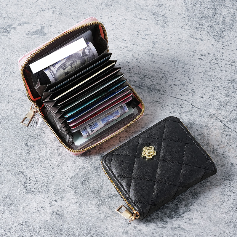 Organ Card Bag New Light Luxury Fresh Style Damen Handgelenk Geldbörse Kartenhalter Multi-Card Damen Handytasche_voghion.com