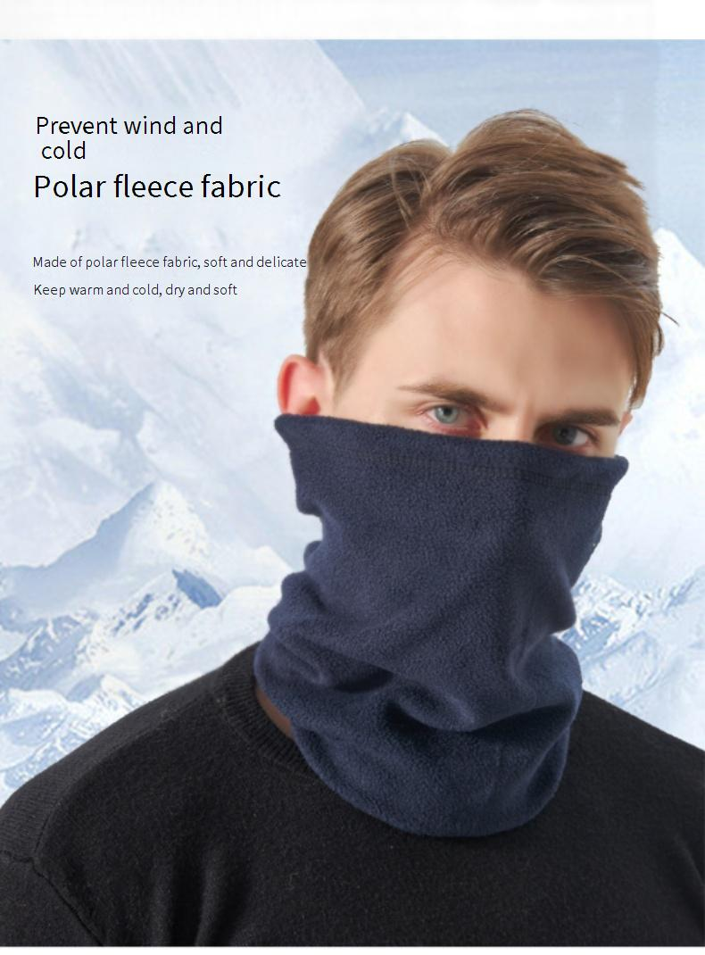 Unisex Winter ski mask Riding neck Outdoor warm fleece windproof polar fleece motorcycle neck cover_voghion.com