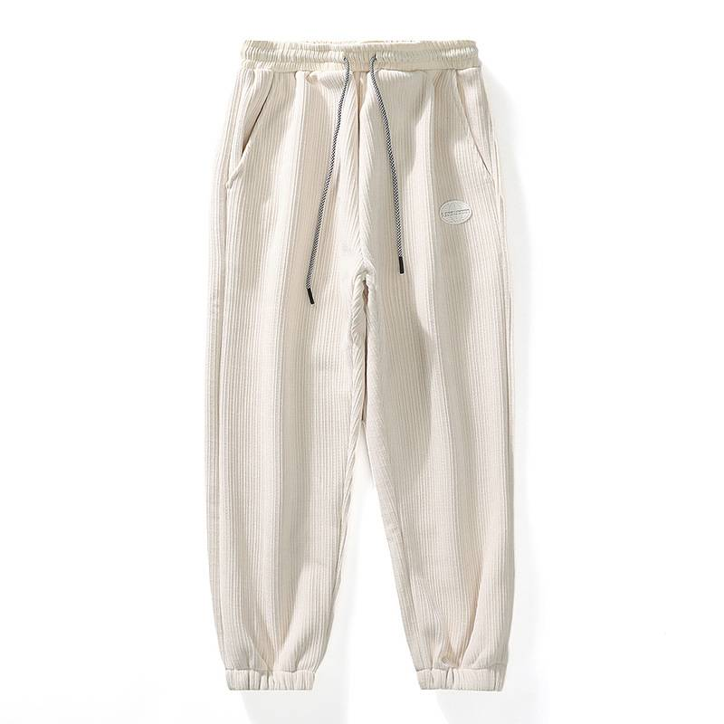 Men's Clothing Plus Size Casual Corduroy Trousers Men Autumn And Winter Plus Velvet Thickened Trendy Fat Warm Pants_voghion.com