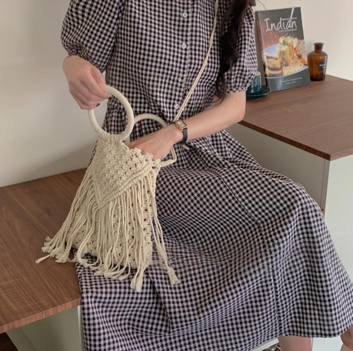 Neue Quaste gewebte Damentasche im Crossbody-Stil mit doppeltem Verwendungszweck für den Sommerurlaub_voghion.com