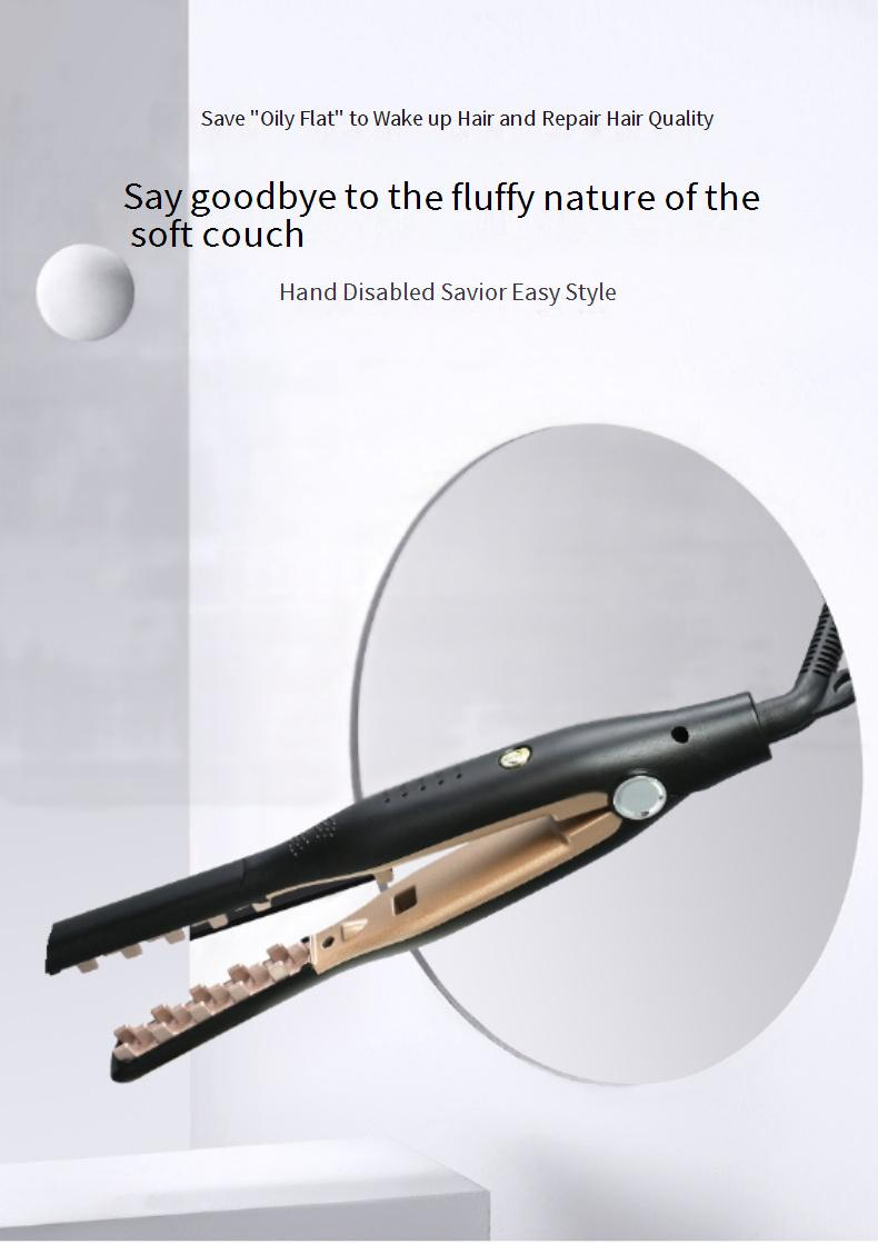 Haarglätter und Lockenstab für Männer – 2-in-1-Styling-Tool für Pony und kurzes Haar (schnelles Aufheizen und Anti-Frizz)_voghion.com