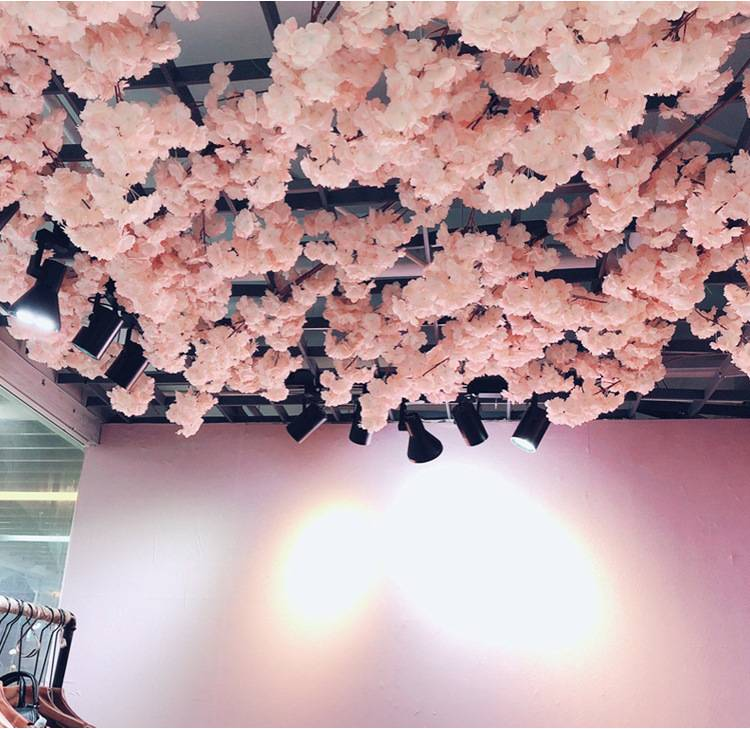 Artificial Cherry Blossom Branches - 1.2m Realistic Sakura Flowers For Wedding Decor, Photography Props & Home Styling (UV-Resistant, Bendable Stems)_voghion.com