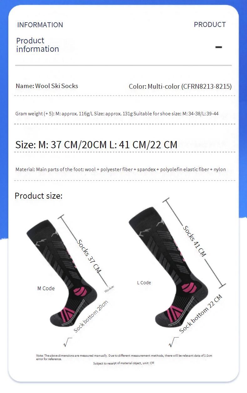 Calzini da sci in lana merino premium per uomo e donna: calzini da neve termici ad alte prestazioni con proprietà antiscivolo e traspiranti_voghion.com