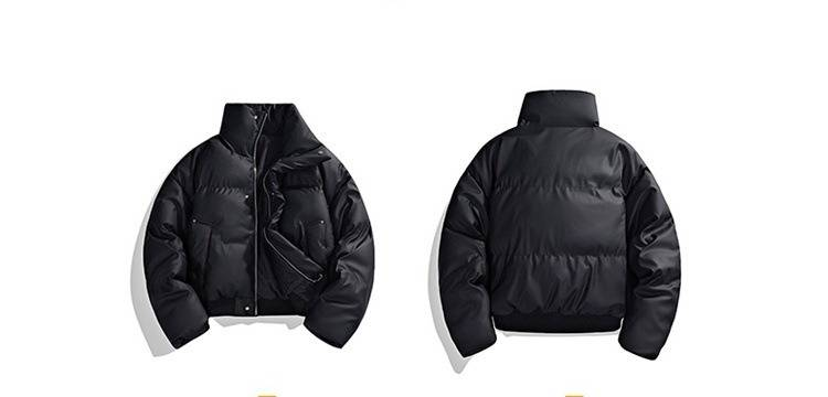 Giacca da uomo in cotone con collo alto - Piumino caldo invernale, stile corto, abbigliamento da lavoro alla moda, isolamento spesso per il freddo_voghion.com
