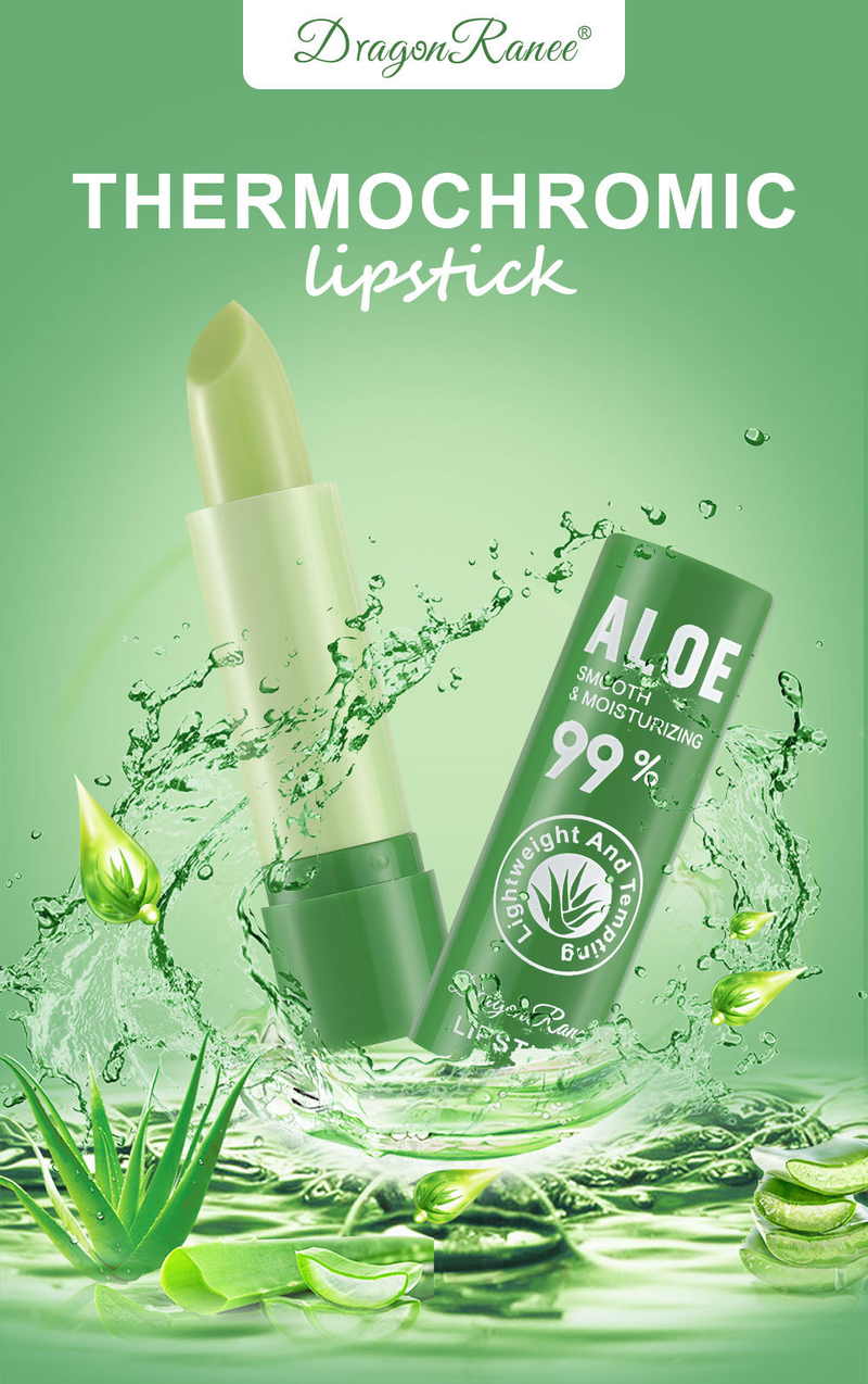 Balsamo labbra cangiante da donna - Idratante e idratante, dona volume alle labbra, tinta attivata dalla temperatura, rossetto all'aloe profumato alla frutta_voghion.com