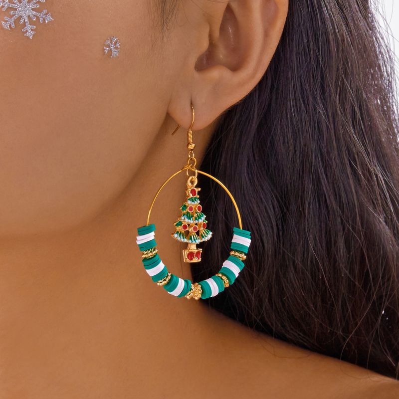 Orecchini di lusso con strass di alta qualità, realizzati a mano, in morbida argilla colorata, con perline, in stile europeo e americano._voghion.com