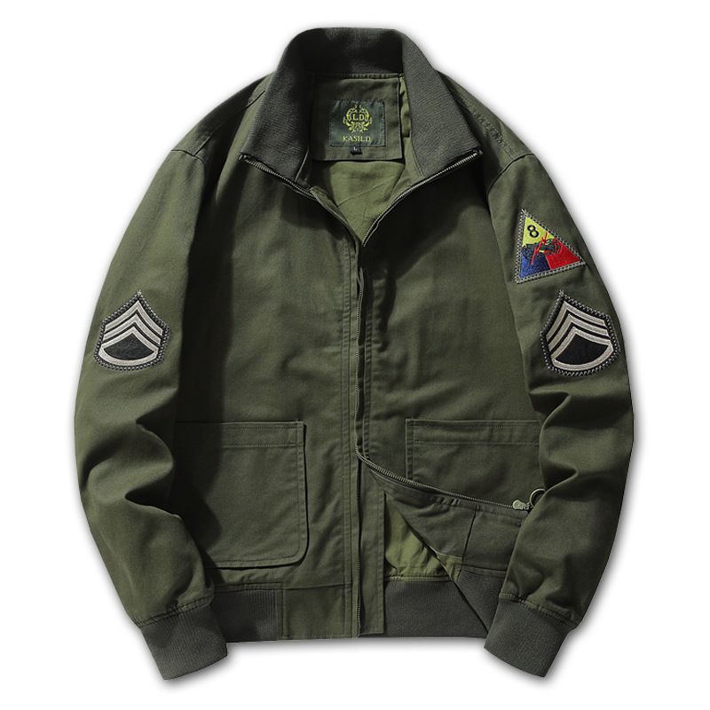 Herrenbekleidung Fury Tankanzug Herren Herbst M1942 Retro Workwear Jacke MA1 Pilotenjacke Militäruniform Baseballanzug_voghion.com