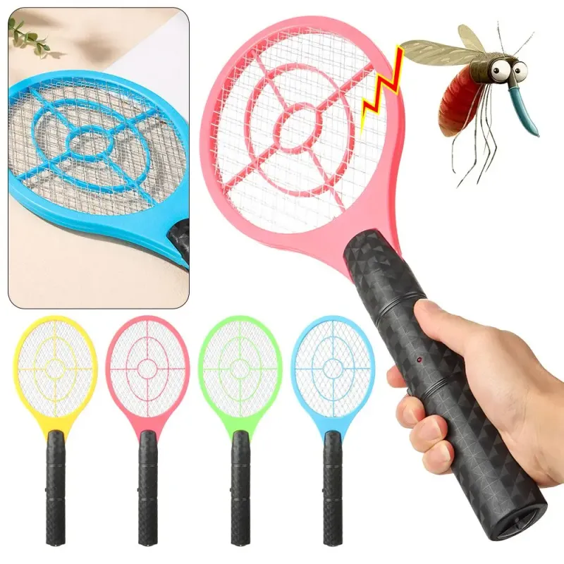 Raquette électrique anti-mouches et insectes Zapper Tapette anti-insectes Tapette anti-moustiques Lutte antiparasitaire électronique Raquette électronique anti-moustiques_voghion.com