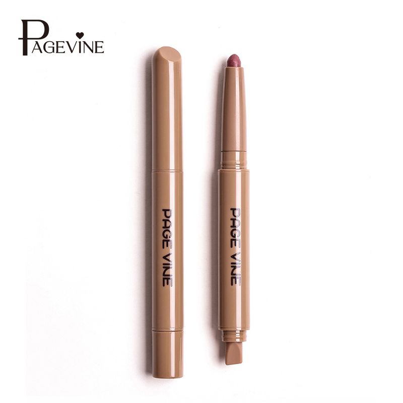 Makeup PAGE VINE Matte Double-Ended Silky Smooth Polypeptide Lip Liner Nude Lippenstift_voghion.com