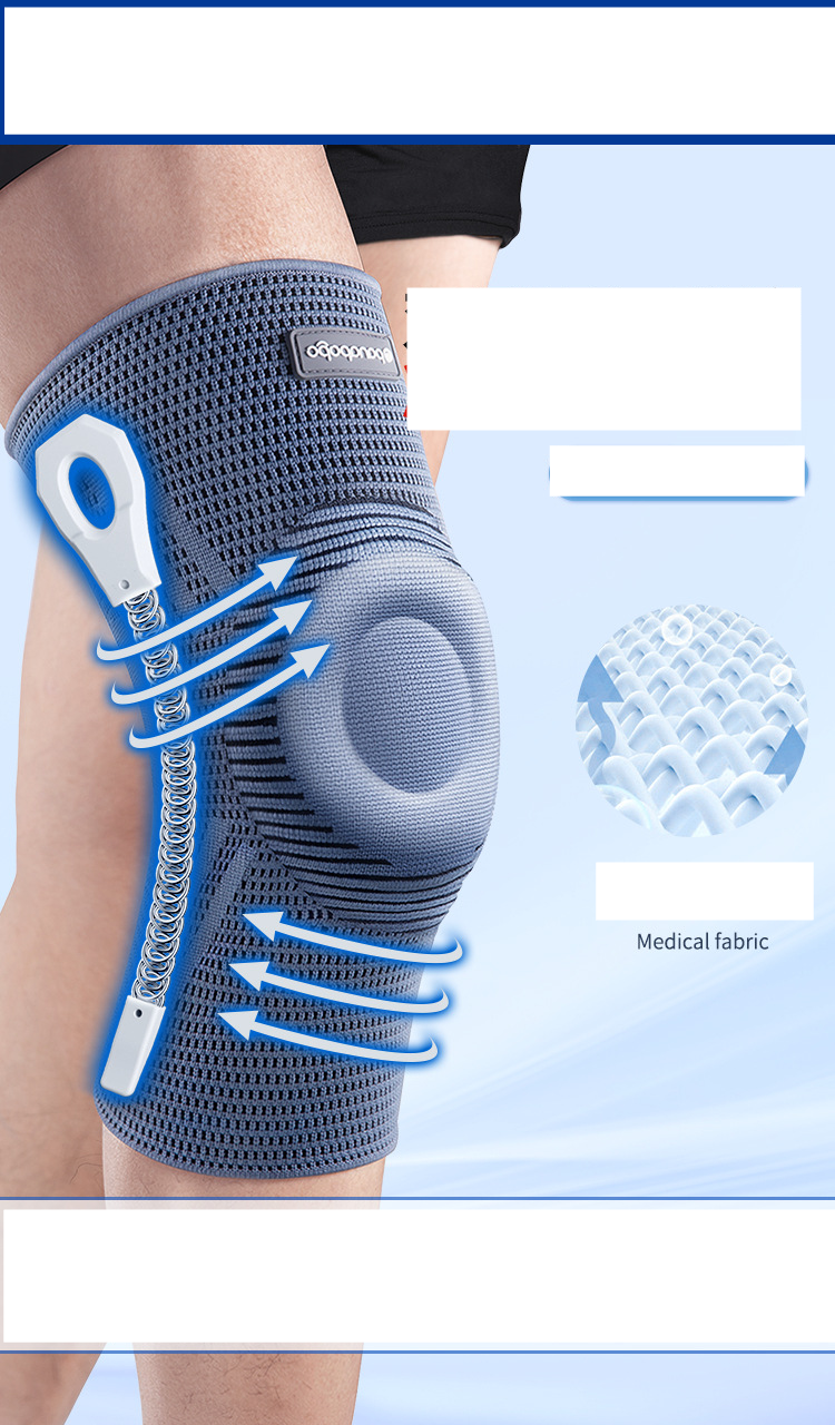 Medisinsk sportsknestøtte og støtdemping spesiell menisk ligamentskade mannlige og kvinnelige ledd patella knestøtte og beskyttelse_voghion.com