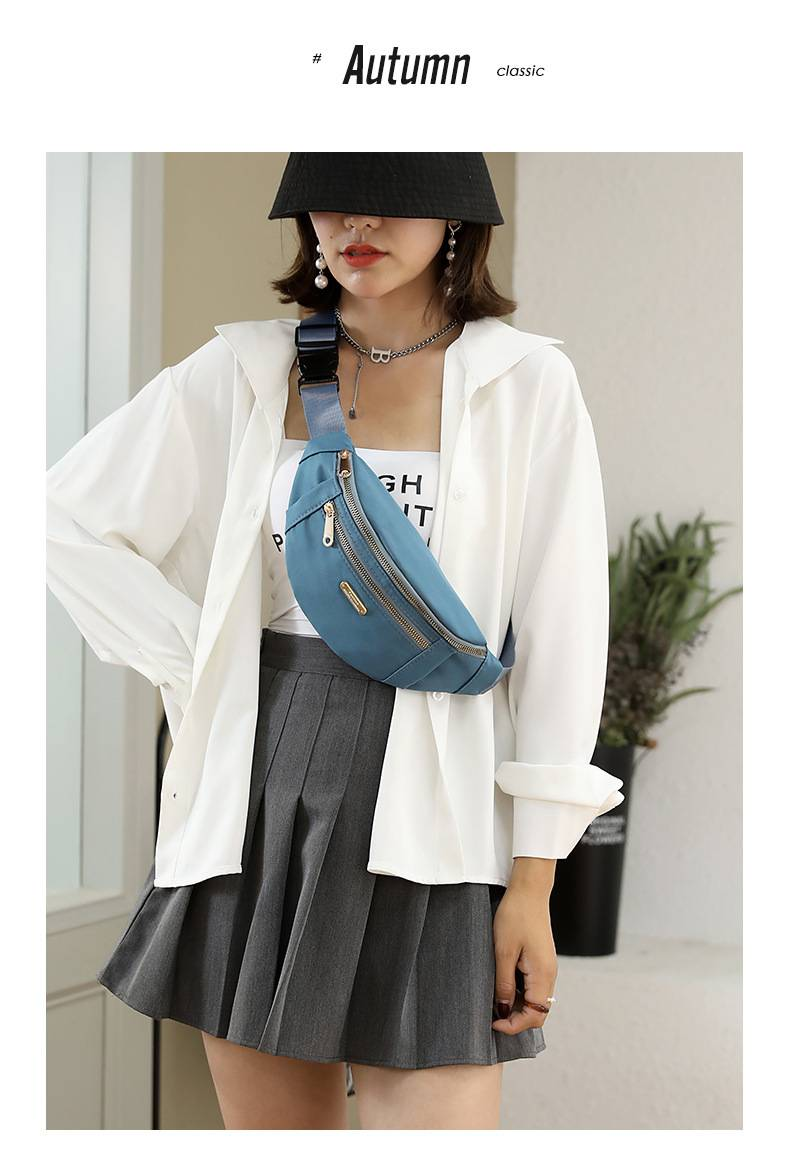 Geantă de umăr cu temperament Joker de buzunar pentru femei, coreeană, casual, Oxford, din pânză, cu mai multe straturi, pentru schimbarea telefonului mobil, crossbody_voghion.com