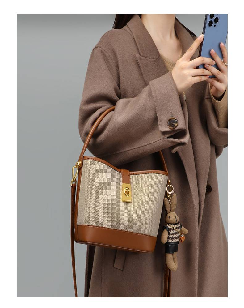 VINEY Bag Ladies 2025 New Women's Bag Bucket Bag One-shoulder Commuting Hot Style High-end Handbag Messenger Bag_voghion.com