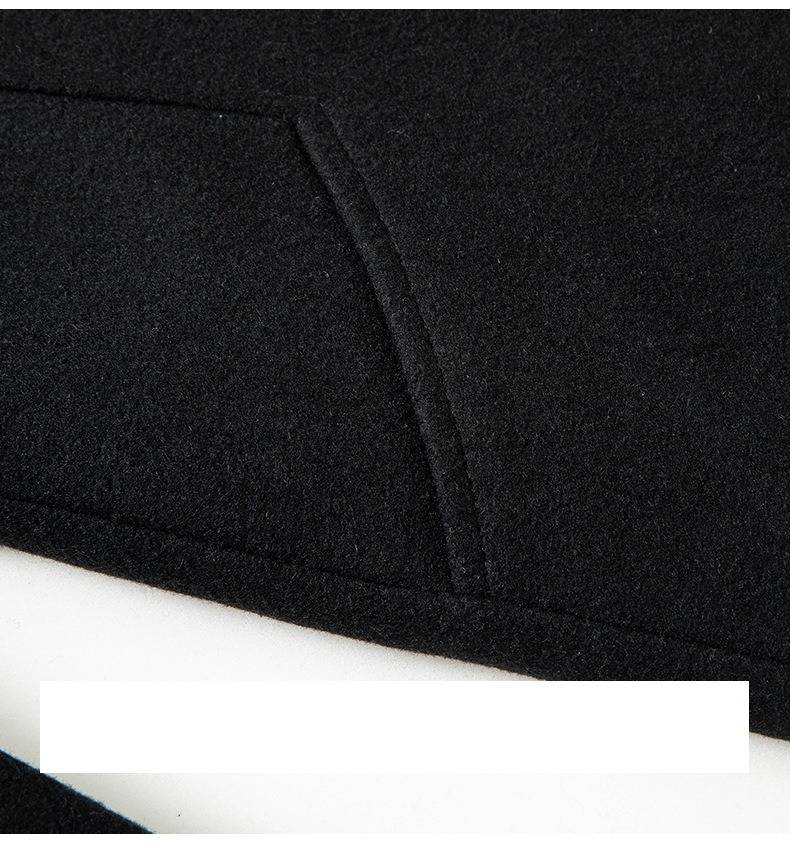 Men's Clothing Men's Wool Blend Trench Coat With Cotton Lining - Slim Fit Winter Overcoat For Men, Wrinkle-Free, Stylish & Warm_voghion.com
