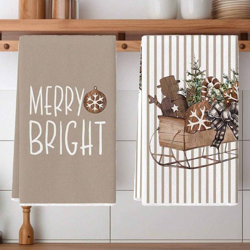 Pagliette creative natalizie, tovaglie da cucina, strofinacci, decorazioni natalizie_voghion.com