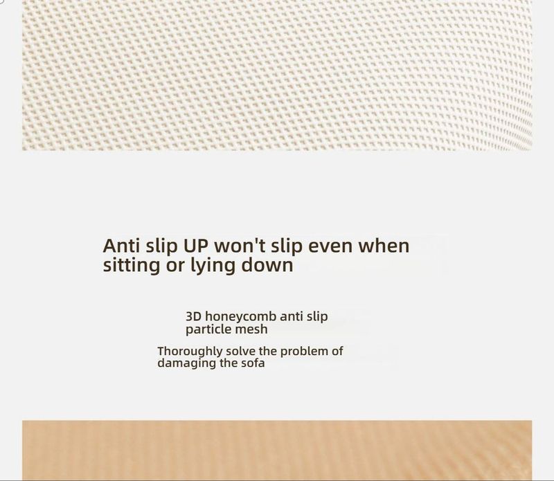 Set di fodere per cuscini per divano in seta ghiacciata rinfrescante - Fodere traspiranti in tessuto a nido d'ape per divani componibili (vestibilità modulare, vari colori e misure)_voghion.com