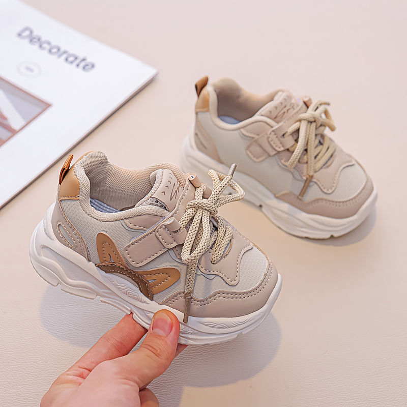 Children's Spring Autumn new student edition leather sports shoes suitable for small and medium-sized children_voghion.com