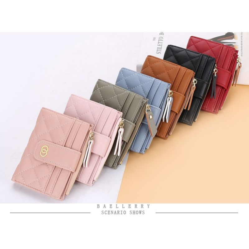 Wallets Small Card Holders Classic Short Top Quality Leather Female Purse Zipper Wallet For Women Carteria_voghion.com