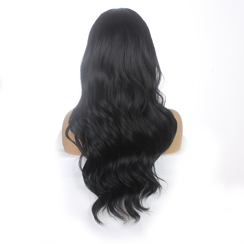 Synthetic Women's Curly Long Straight Hair, Synthetic Fiber Hair Band Wig Cover, New Customized Headband_voghion.com