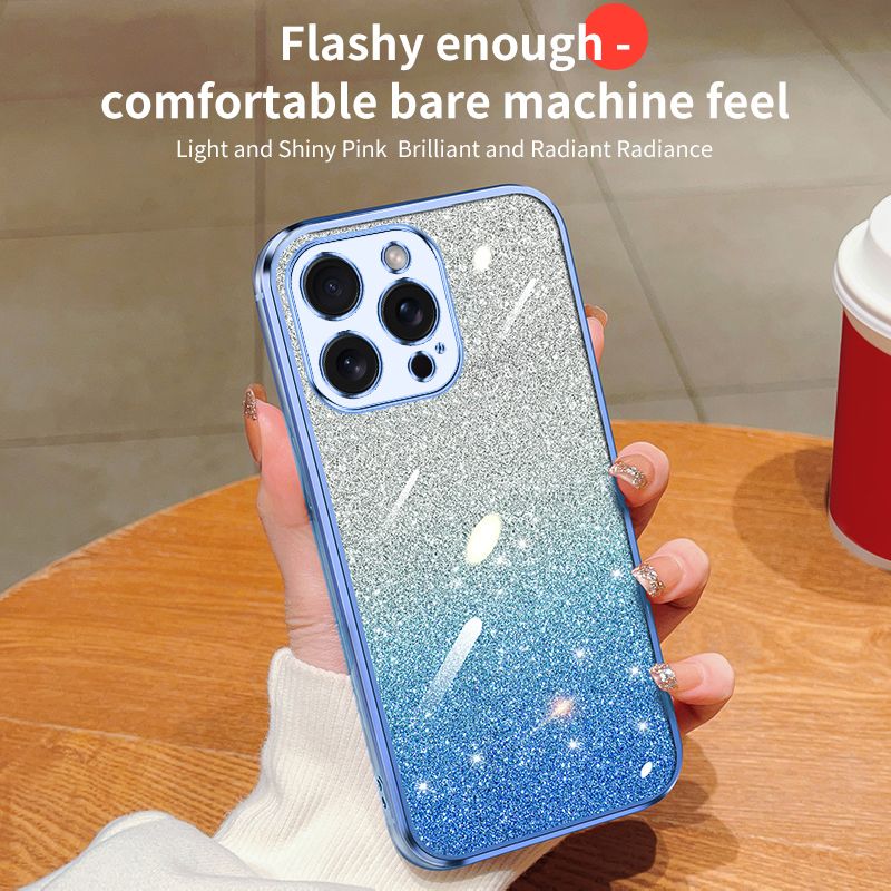Glitter Brilliant Sticker Case Voor Honor X8A 90 Lite X9 X7 50 X8 70 Huawei P30 Pro Y9S Plating Cover_voghion.com