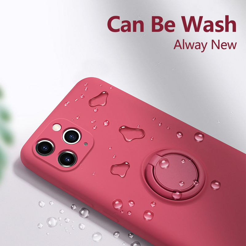Luxury Finger Ring Holder Rope Phone Case For OPPO A15 A52 A72 A92 A53 2020 A54 A73 A74 A54 A93 5G Liquid Silicone Soft _voghion.com