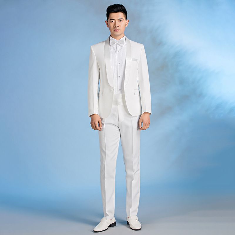 CT Classic Youth Art Exam Vocal Graduation Suit Slim Fit Blazer Set Men Choir Performance Outfit_voghion.com