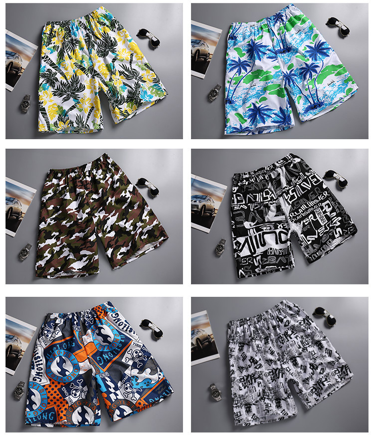 Beach Shorts Large Size Quick Drying Loose Thin Casual Shorts Sports for Men_voghion.com