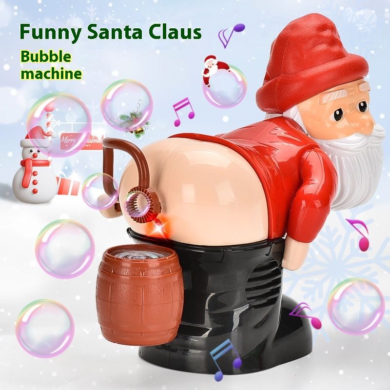 Kerstman Scheet Bellen Machine Speelgoed Lichten Muziek Grappige Bellen_voghion.com