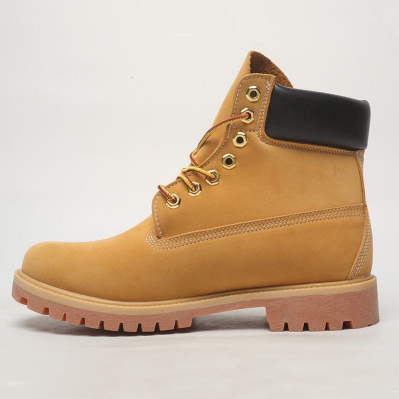 Scarpe da uomo in vera pelle di mucca per esterni, stivali CAT New Martin Tianbolun Classic Yellow, da lavoro in peluche_voghion.com