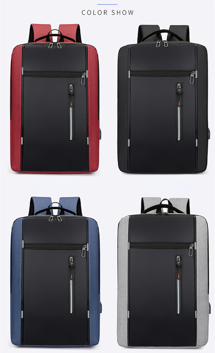 Sac à dos élégant pour hommes USB charge école sac à dos 15.6 pouces sac à dos pour ordinateur portable mâle livre sac sacs à dos étanche hommes sac à dos_voghion.com