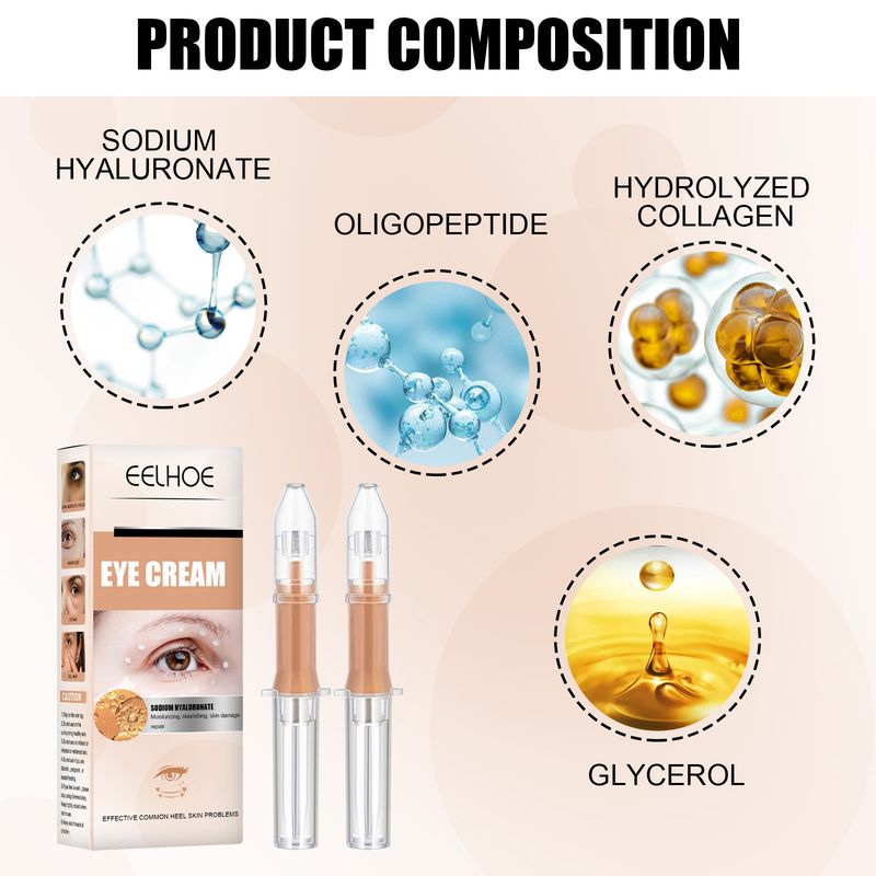 Crema para ojos EELHOE Reafirma y debilita las líneas finas alrededor de los ojos Círculos negros Crema para ojos con esencia hidratante y rejuvenecedora_voghion.com